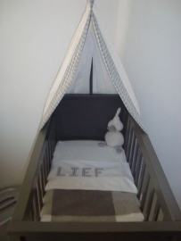 Babykamer set wit/grijs