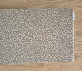 Kussen kallax meubelstof leopard naturel/taupe 39 x 112 cm