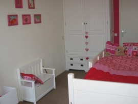 Kinderkamer set roze met rood