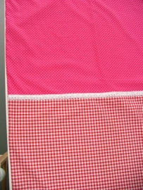 Dekbedovertrekset 140 x 200 cm fuchsia/rood