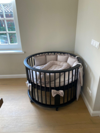Set rond Pip nicky velours met hydrofiele ruche