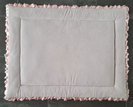 Boxkleed nicky velours/velvet croco met satijnen ruche