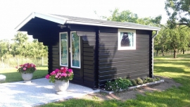Gordijnen bb ruit 1 cm groen