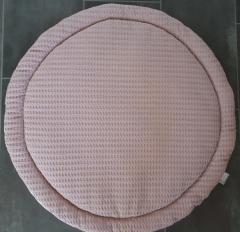 Boxkleed rond grove wafelkatoen/confettikatoen
