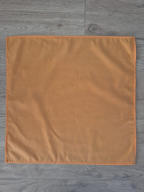 (V) Lakentje 50 x 50 cm uni katoen licht oranje