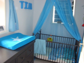 Babykamer ster turquoise