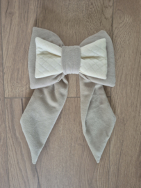 Striklint nicky velours/ gestepte tricot diamond