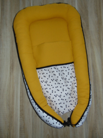 Babynestje wafelkatoen/poplin triangel