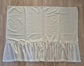 Bedrok katoen met een strook voile off-white