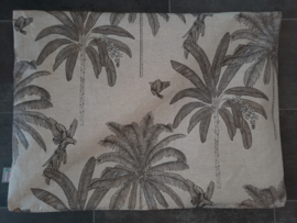 Boxmatrashoes geplastificeerd katoen zand met vogels en palmbomen