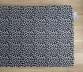 Kussen kallax katoen nop zwart/wit 39 x 147 cm