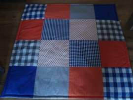 Speelkleed kobaltblauw/oranje/grijs