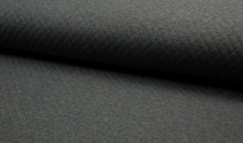 Gestepte tricot diamond donkergrijs gemêleerd (068)