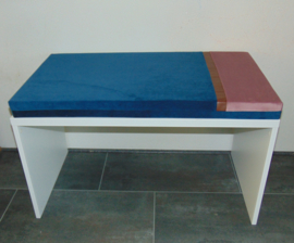 (V) Kussen stuva/smastadt bank  velvet 90 x 50 x 6 cm en sierkussen 50 x 50 cm