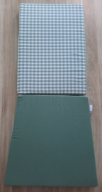 Kussenset schommelstoel ruit/uni