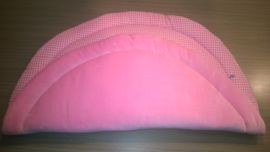 Boxkleed rond nicky velours/kleine ruit