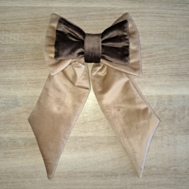 Striklint velours holland velvet goud met bruin
