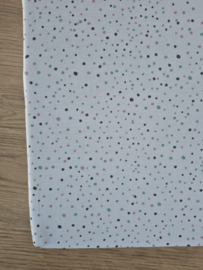 Matras poppenbed op maat stipjes pastel