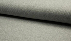 Gestepte tricot diamond grijs gemêleerd (065)