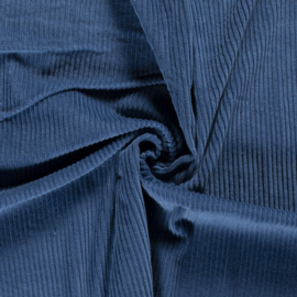 Ribcord grof jeansblauw (006)