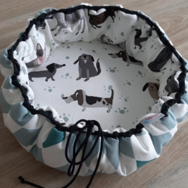 Kleine huisdieren mand/kleed rond