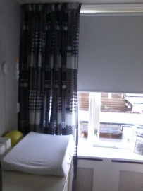 Gordijnen patchwork donkergrijs