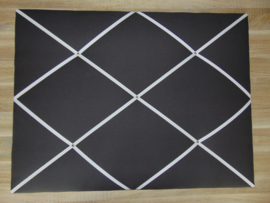 Memobord 60 x 80 cm uni met wit