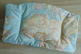 Stokke Tripp Trapp kussenset afneembaar landkaart lichtblauw