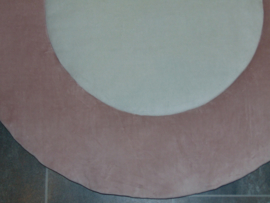 Boxkleed rond 2 kleuren nicky velours uni model B