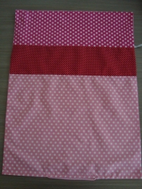 Dekbedovertrek 60 x 80 cm roze/rood/fuchsia