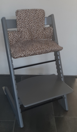 Stokke Tripp Trapp kussenset panterprint bruintinten