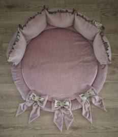 Set rond Lola nicky velours met naam