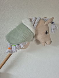 (V) Hobbyhorse dekentje mintgroen/off-white