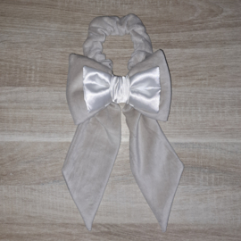 Striklint nicky velours/satijn met scrunchie