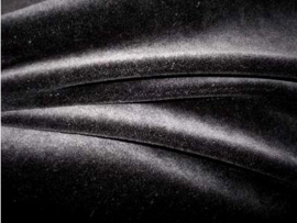(V) Kussenhoes nicky velours zwart 50 x 50 cm