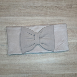 Sluier voor de box off-white tule met hydrofiele ruche en strik
