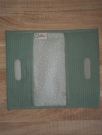 Set sterretjes/stipjes wit/mint/oudgroen