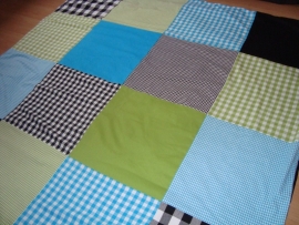 Speelkleed zwart/turquoise/lime