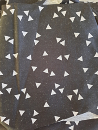 Katoen driehoekjes zwart/wit