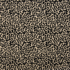 Nicky velours panterprint beige