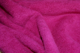 Fleece katoen fuchsia (017)