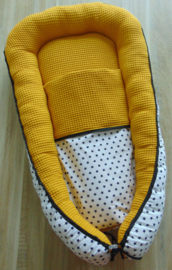 Babynestje wafelkatoen/sterretjes