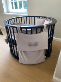 Set rond Pip nicky velours met hydrofiele ruche