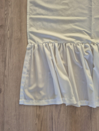 Bedrok katoen met een strook voile off-white