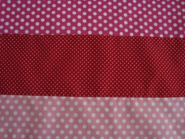 Dekbedovertrek 60 x 80 cm roze/rood/fuchsia