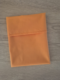 (V) Lakentje 50 x 50 cm uni katoen licht oranje