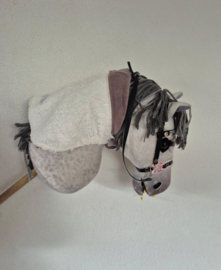 (V) Hobbyhorse dekentje taupe/off-white