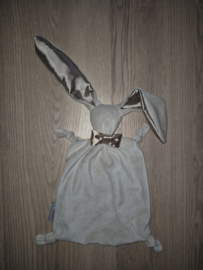 Knuffelkonijntje nicky velours met satijn