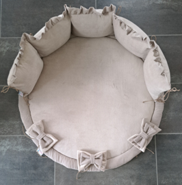 Set rond Vigo nicky velours met hydrofiele ruche