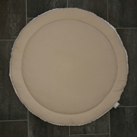 Boxkleed rond teddy katoen / wafelkatoen